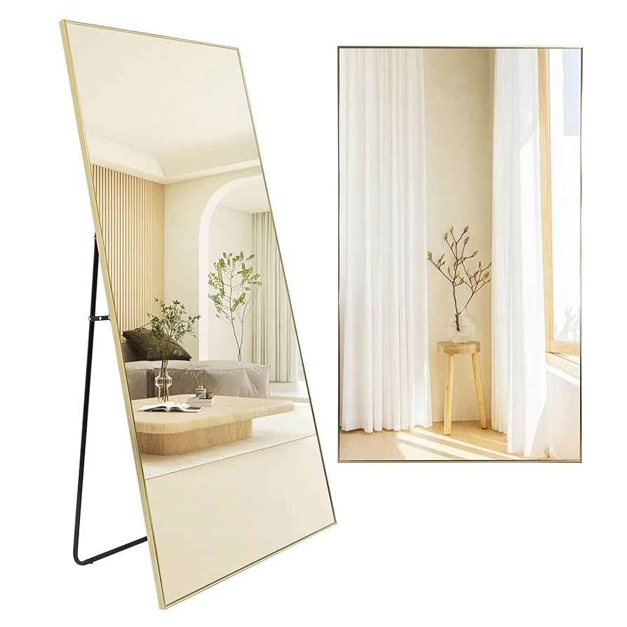 全身鏡 大型(160cmx80cm)鏡 スタンドミラー 姿見鏡 壁掛(ゴールド) Amazon.co.jp: 全身 鏡 直角 スタンドミラー 姿見 鏡 壁掛け鏡