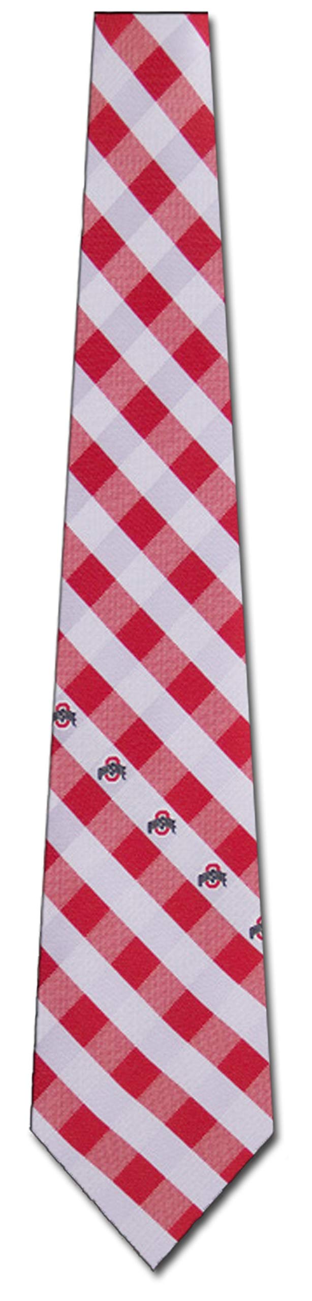 Ohio State Check Poly Necktie by Eagles Wings