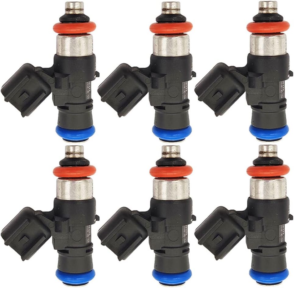 0280158189 6pcs Set Fuel Injectors Compatible with Ford Escape Fusion Mazda Tribute Mercury Mariner Milan 3.0L V6 9L8Z-9F593-A