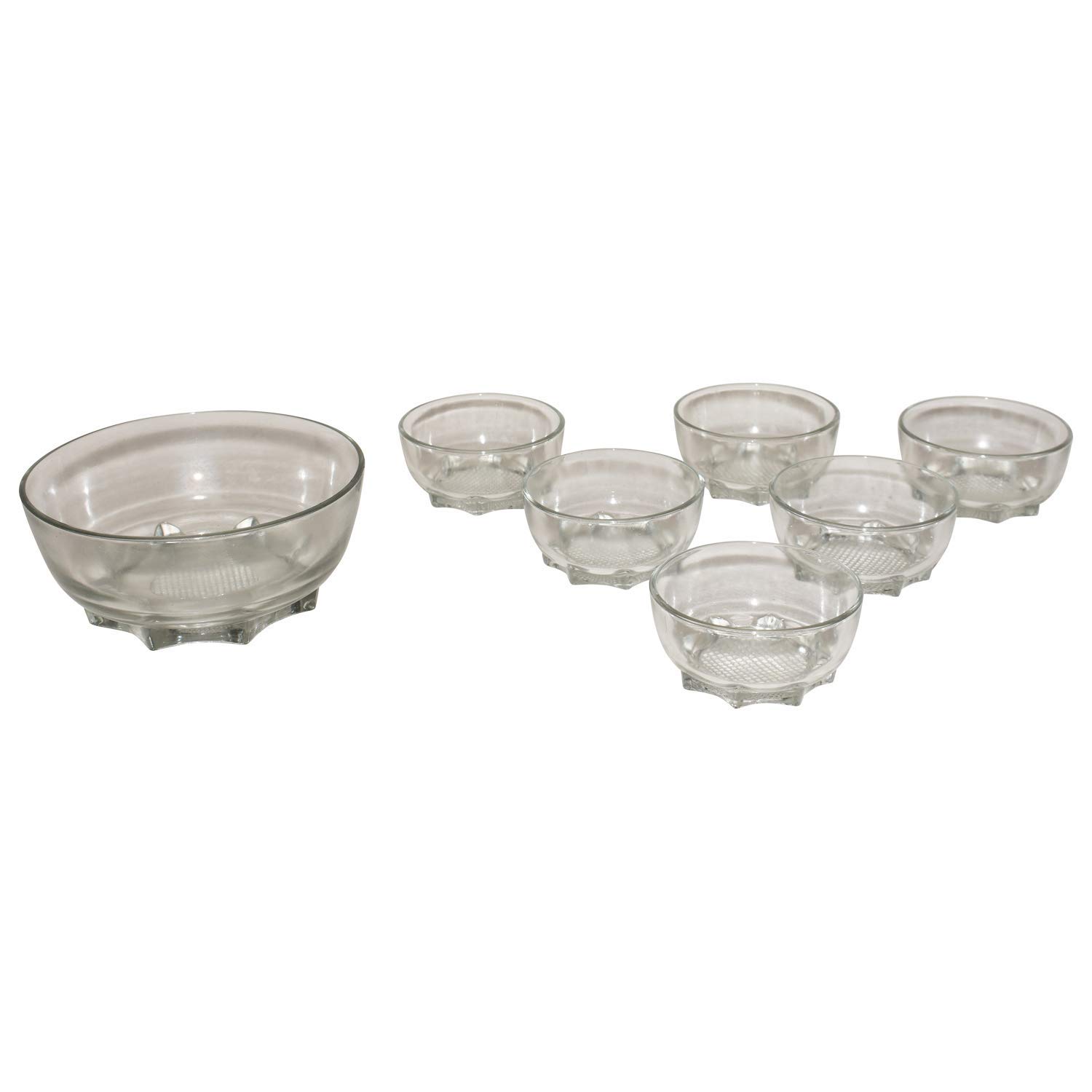 Buy Glass Bowl Set of 1 Katora (800ml) & 6 Katori Set (175 ml) Online at Low Prices in India