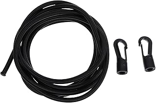 TEHAUX Belts Anchor Rope Fishing Kayaks with Buckle Fishing Rod Rope Fishing Rod Leash Paddle Strap Rope Oar Leash Paddle Leash Lace up Black Rope Nylon Kayak Oar Tie down Rope