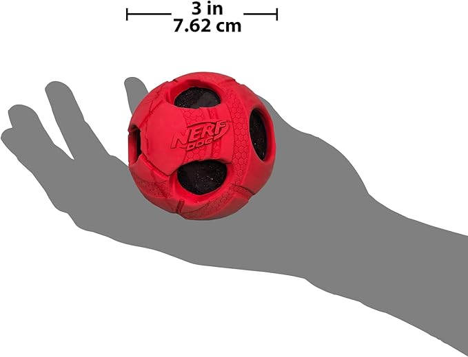 Nerf Dog Pelota de Tenis con Chirrido Roja Mediana Pack de 2 miniatura 4