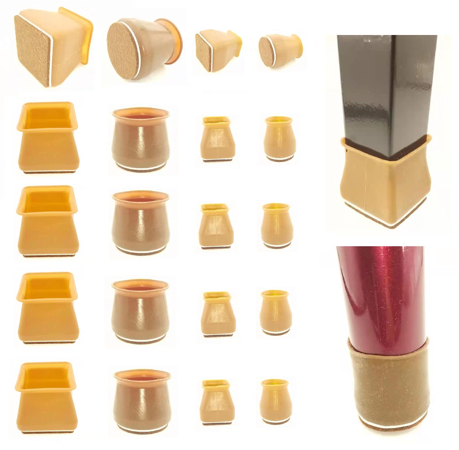 Buy Chair Leg Protectors for Hardwood Floors Set by Garloy,Upgraded 32
