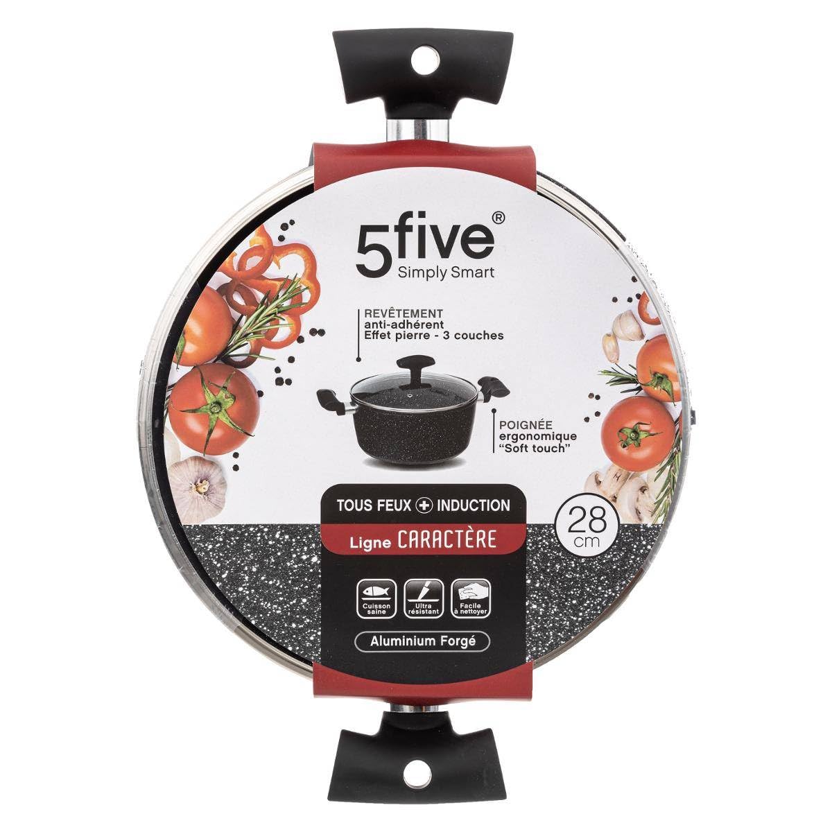 5five - faitout aluminium forgé caractère 28cm