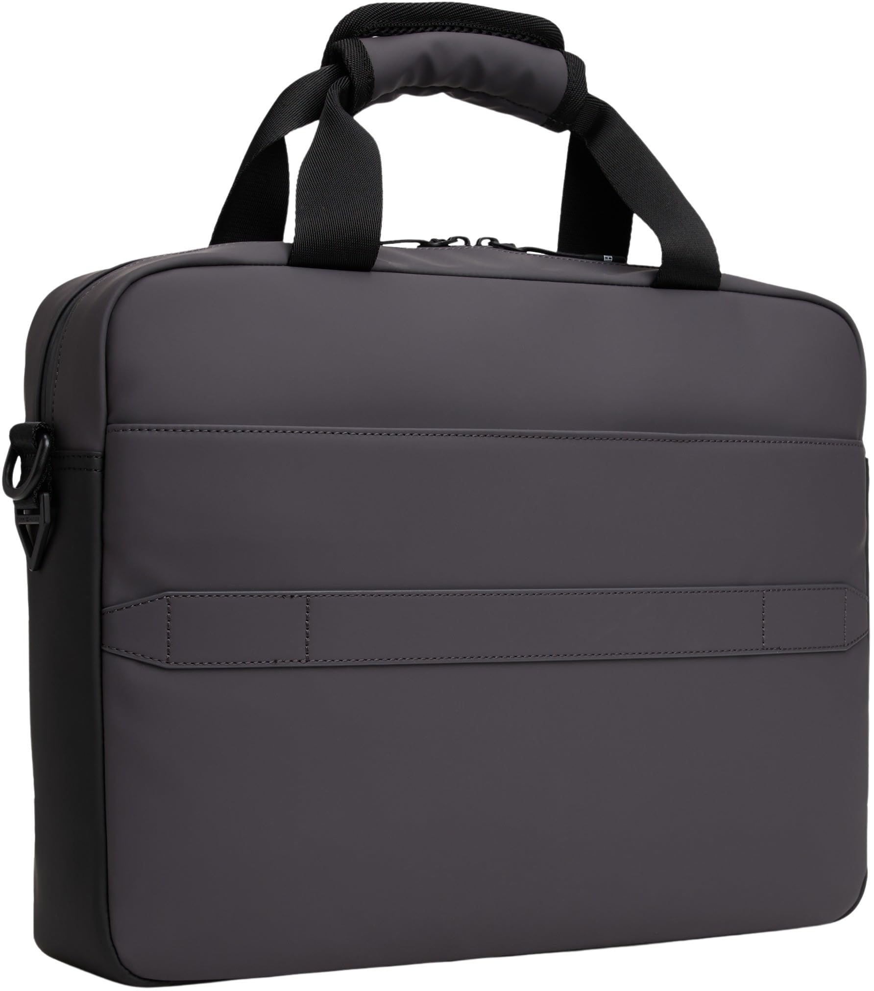 Tommy Hilfiger Maletín para portátil Hombre Seasonal con correa para el hombro, Gris (Charcoal Gray), Talla Única