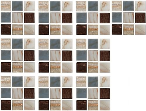 10 hojas de ladrillo para despegar y pegar para salpicaduras de cocina y baño, azulejos autoadhesivos 3D para baño, cocina, azulejos de pared con