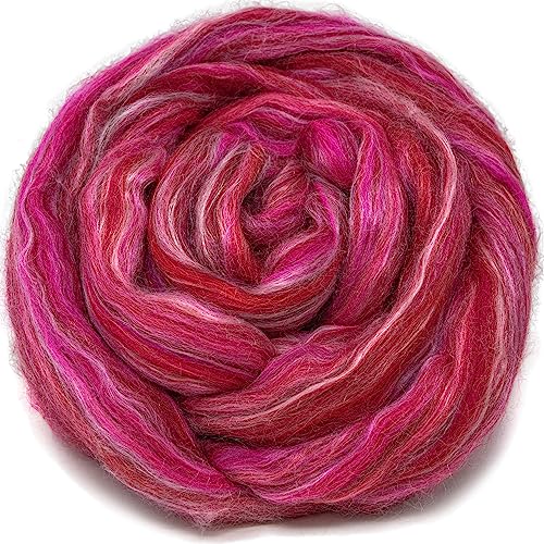 SILK MERINO Fiber for Spinning. Super Soft Combed Top Wool Roving for Hand Spinning, Wet Felting, Nuno Felting, Needle Felting, Soap Making, Paper Making and Embellishments. Me & Julio