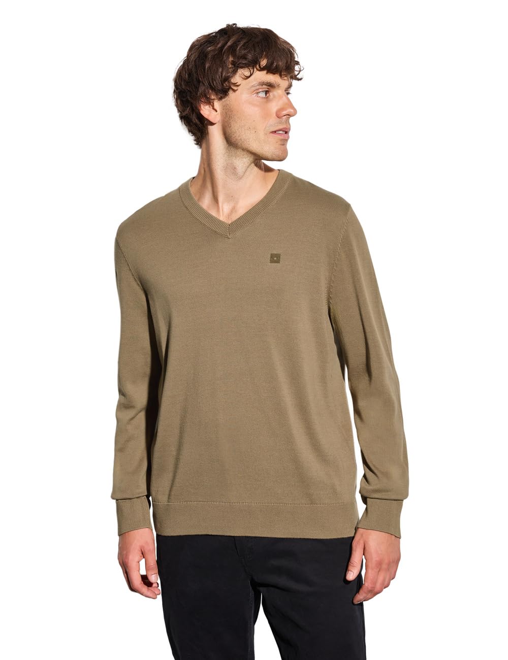 Street One MEN Herren Basic V-Neck Strickpullover