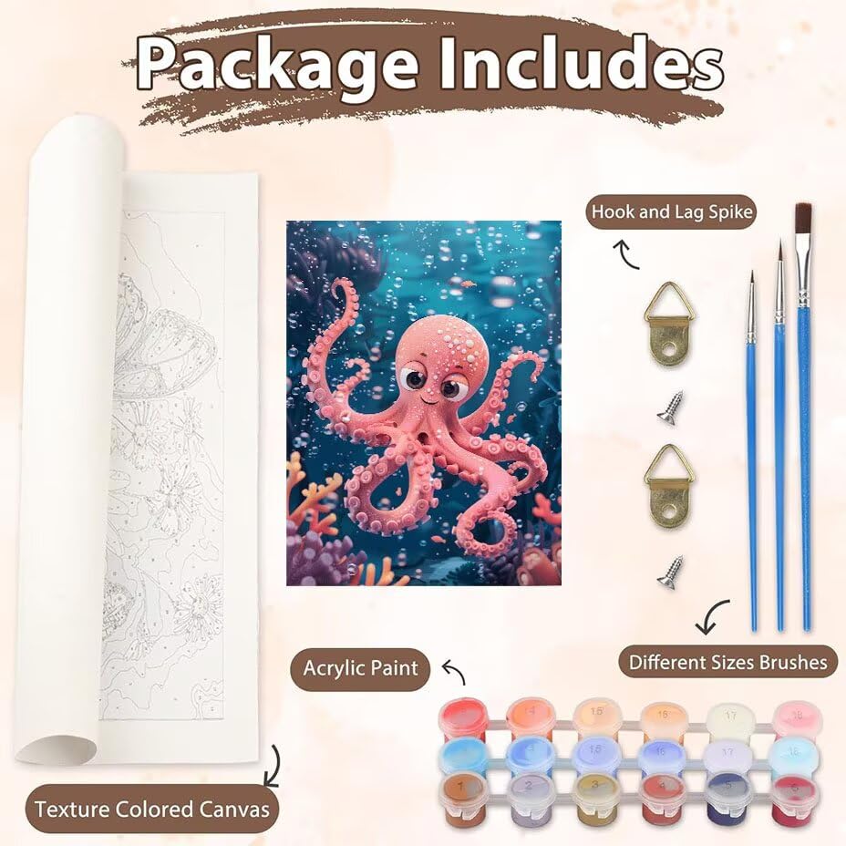 Pintura por números kit manualidades adultos para decorar el salón 3