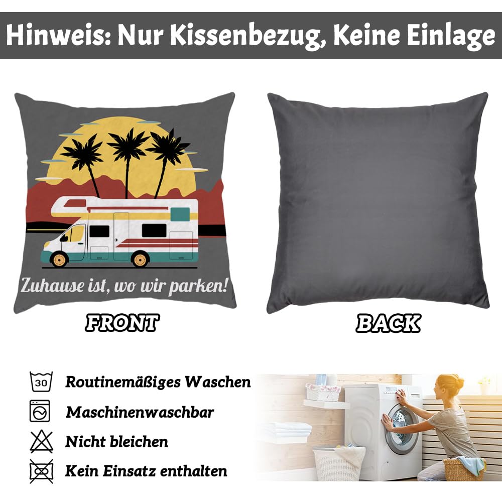 trabag Wohnmobil Gadgets Geschenk für Camping, Camping Kissen 45x45