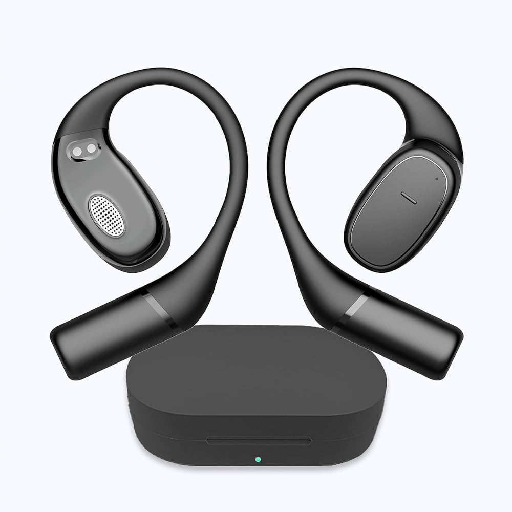 IPX7防水仕様 ブラック 次世代オープンイヤー ワイヤレスイヤホン Amazon.co.jp: イヤホン bluetooth ワイヤレスイヤホン 【2025次