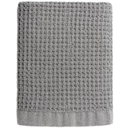 ONSEN Supima Waffle Bath Sheet &ndash; Quick Dry Oversized Bath Towel for Bathroom &ndash; 100% USA-Grown...