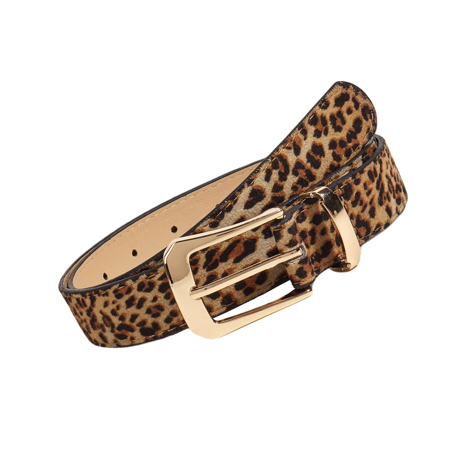 Xboka Unisex Leopard Print Unique Waist Belt Leopards Print Chain For Cowgirl Stylish Carved Buckle Retro Waistband Waist Chain Belt, 105*2.8Cm