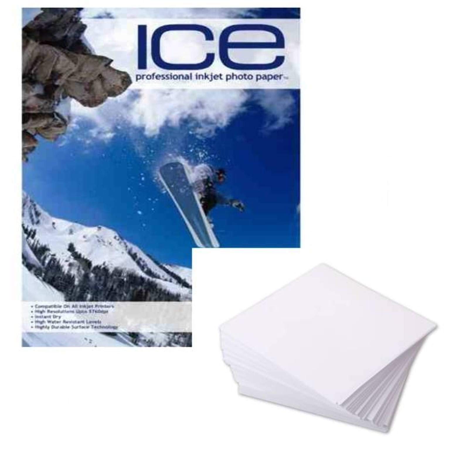 Ice Fine Art Textured Matte A4 Inkjet Photo Paper 190gsm - 25 Sheets