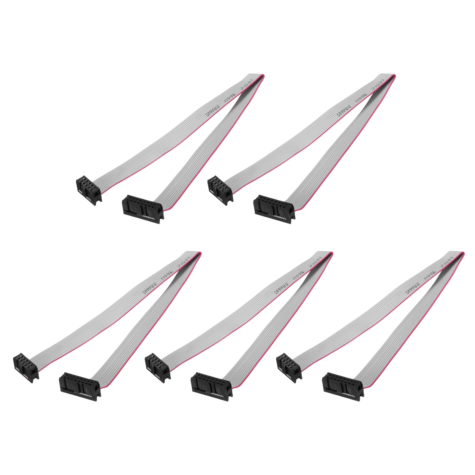 QUARKZMAN 5 Pz Cavo a Nastro Piatto IDC, Passo 2.54mm Larghezza 12mm Lunghezza 25cm 10 a 16 Pin FC a FC Connettore a Nastro Piatto per PC, Display LED