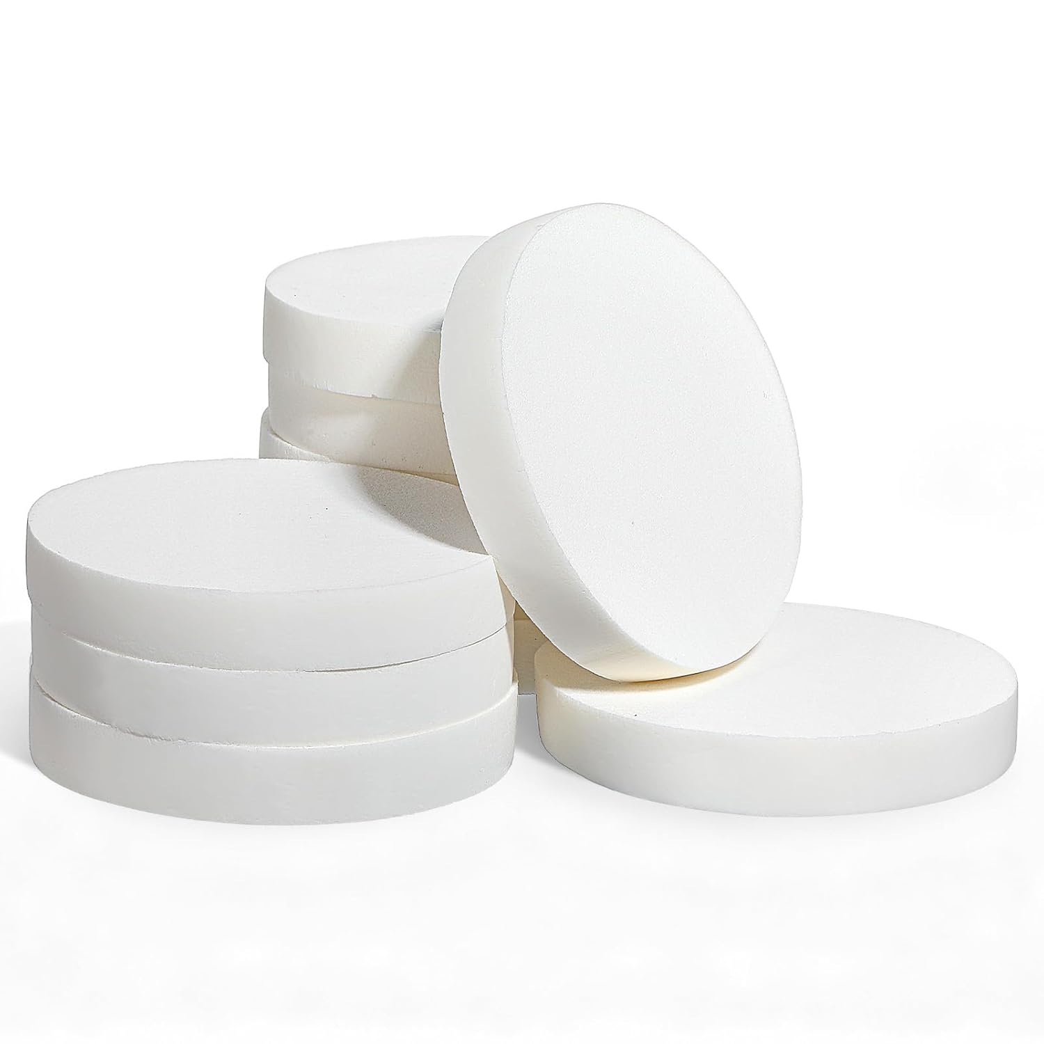 10 Pcs Large Makeup Sponge Flat, 3.54″ Round Makeup Sp...