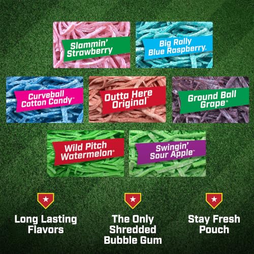 Big League Chew Variety Pack - Chewing Bubble Gum, Pack of 7 Flavors - image 3