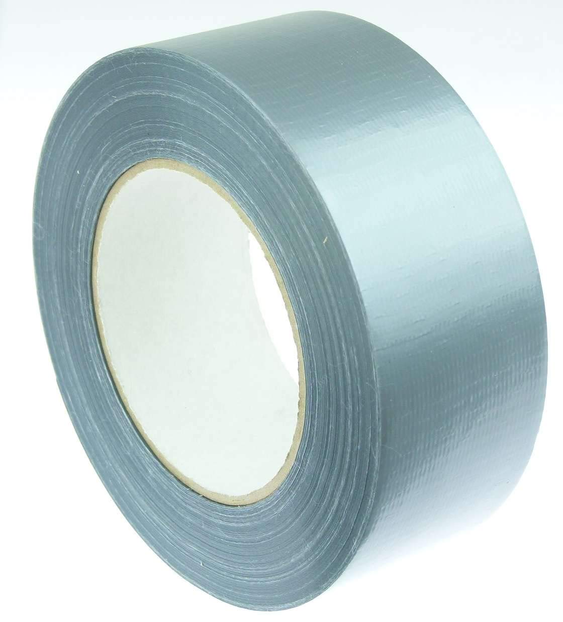 48 Rollen Gewebeband 50 m x 48 mm Silber/Grau - Panzerband Steinband Gaffa Tape Reparaturband