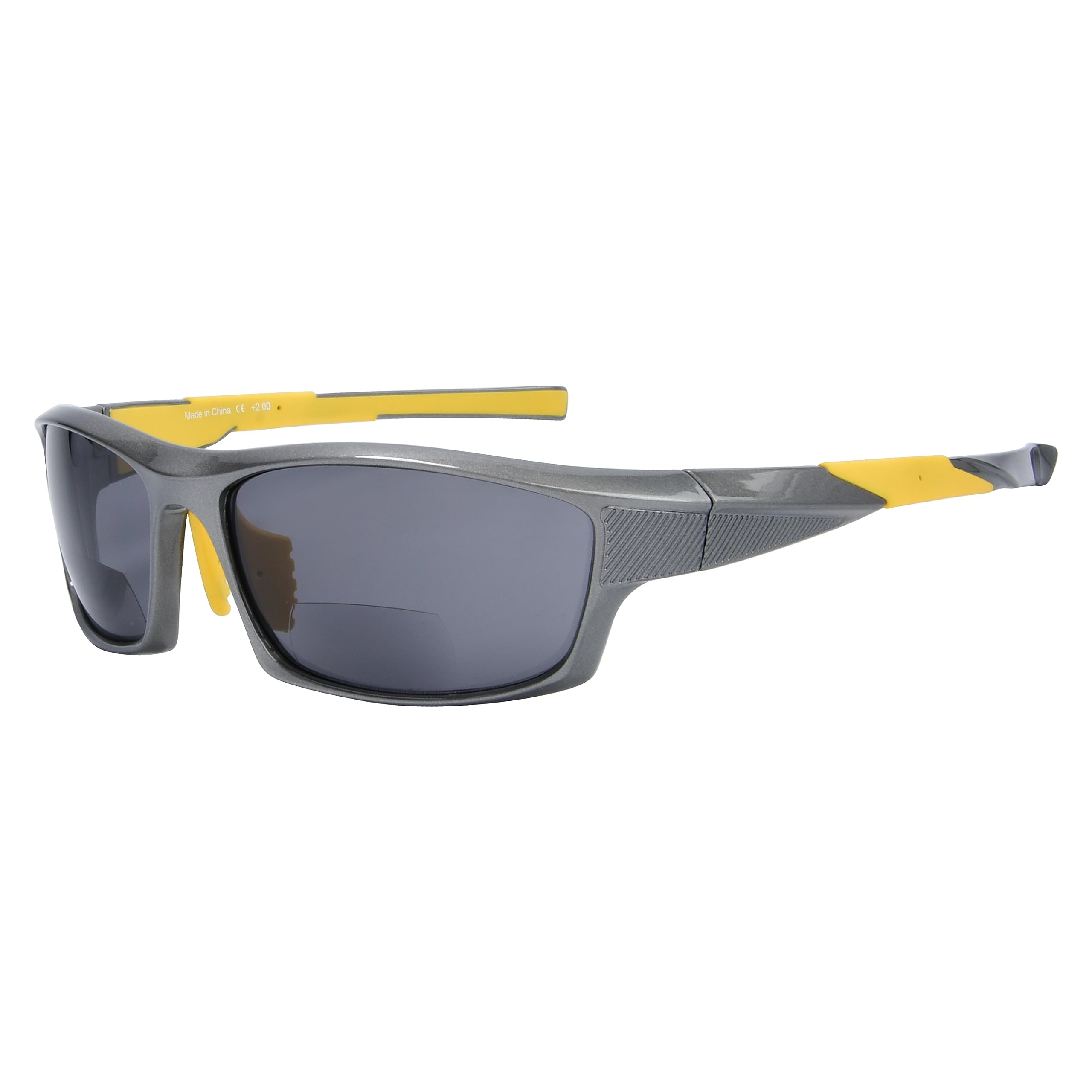 Eyekepper Unisex Adult Tr90 Frame Bifocal Sports Sunglasses 2.5 Sg904 Pearly Grey