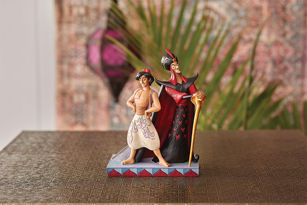 Enesco Disney Traditions 6011927 - Figura Decorativa de Aladdin & Jafar Good Vs. Evil