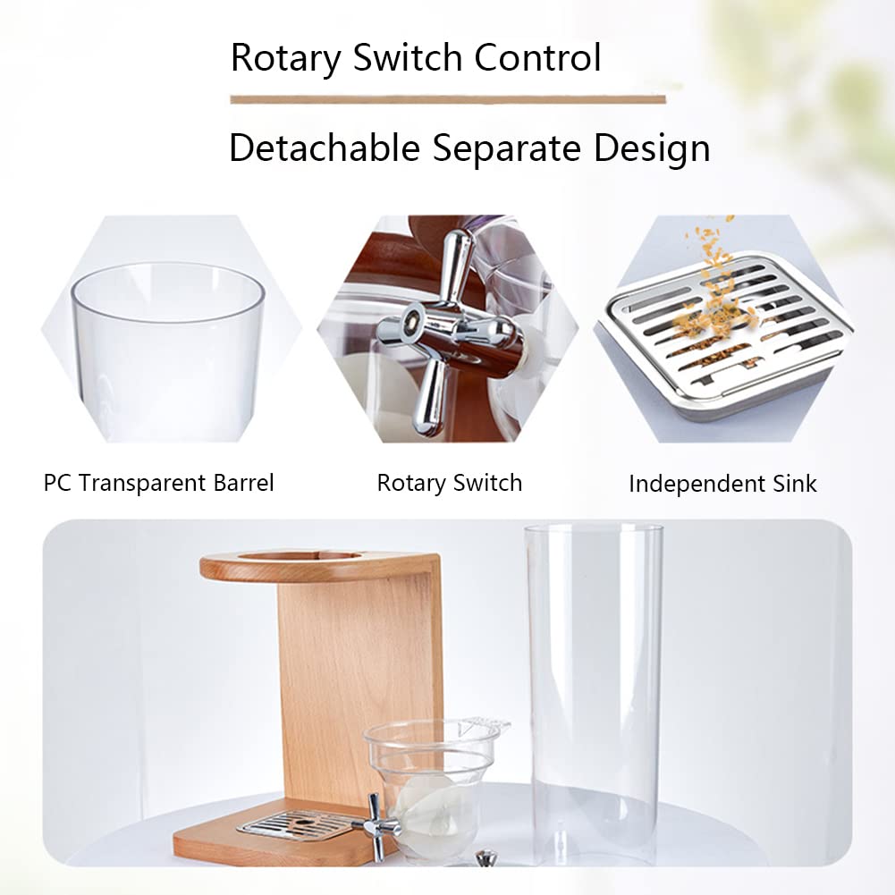 4L/8L/12L Distributore Di Alimenti Secchi, Distributore Di Cereali Da Banco Organizzatore Di Snack Cereali Contenitori Di Stoccaggio Per Farina D'avena Dado Granola Caramelle, Double