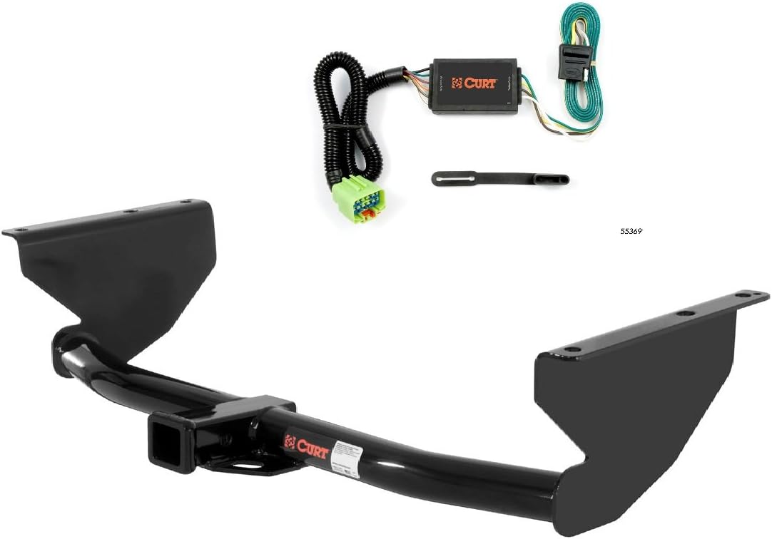 Curt 13051 55369 Trailer Hitch and Wiring Package Automotive