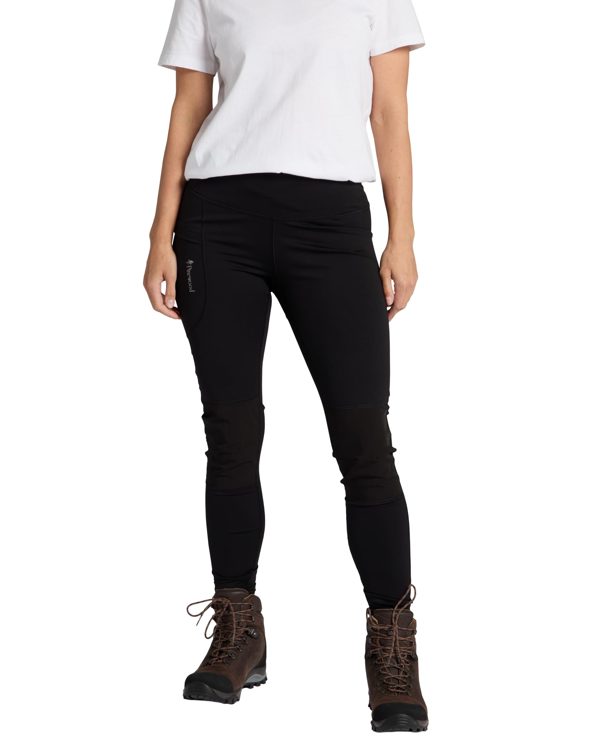 Pinewood Damen Active Tights mit praktischer Tachen am Bein und viel Bewgungsfreiheit durch 4 Wege-Stretch, funktionale und stilvolle Gym & Sportleggings