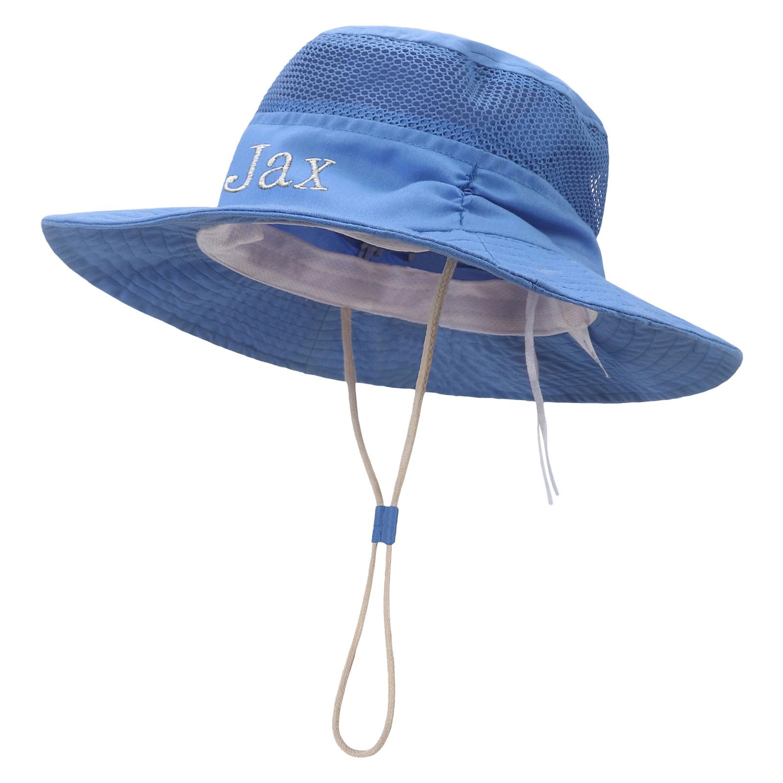 Personalized Toddler Baby Sun Hat, Custom Embroidered Name Boys Girls Bucket Hat, Infant Beach Hat Kids Summer Hat Age 0-8