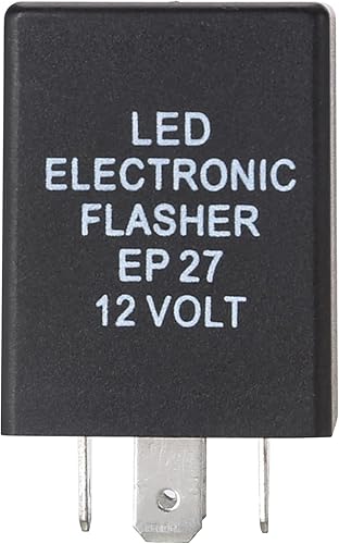 Miniatura 8 de (1) Relé electrónico LED intermitente de 5 pines 12V EP27 FL27 para bombillas LED de intermitencia de vehículos de automóviles, reparación de hiper