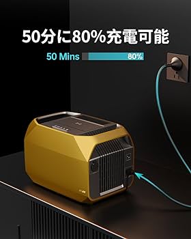 Amazon.co.jp: ANFUOTE ポータブル電源 AFT1000+200Wソーラー