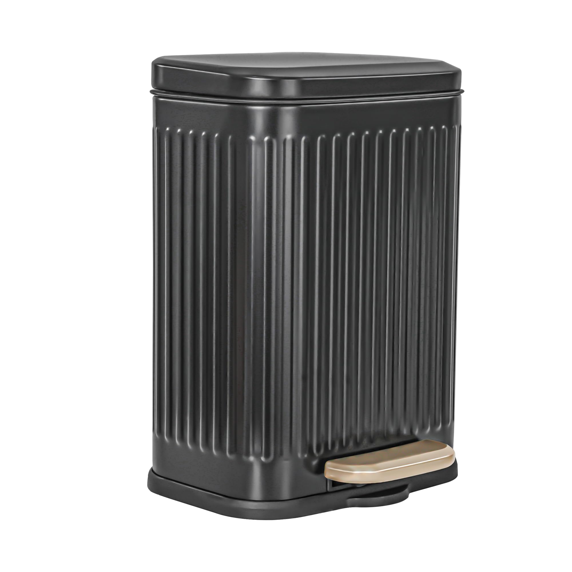 Photo 1 of *****STOCK IMAGE FOR SAMPLE*****
WHITE - Erotr 13L Kitchen Trash Can Foot Pedal Trash Bin Stainless Steel white