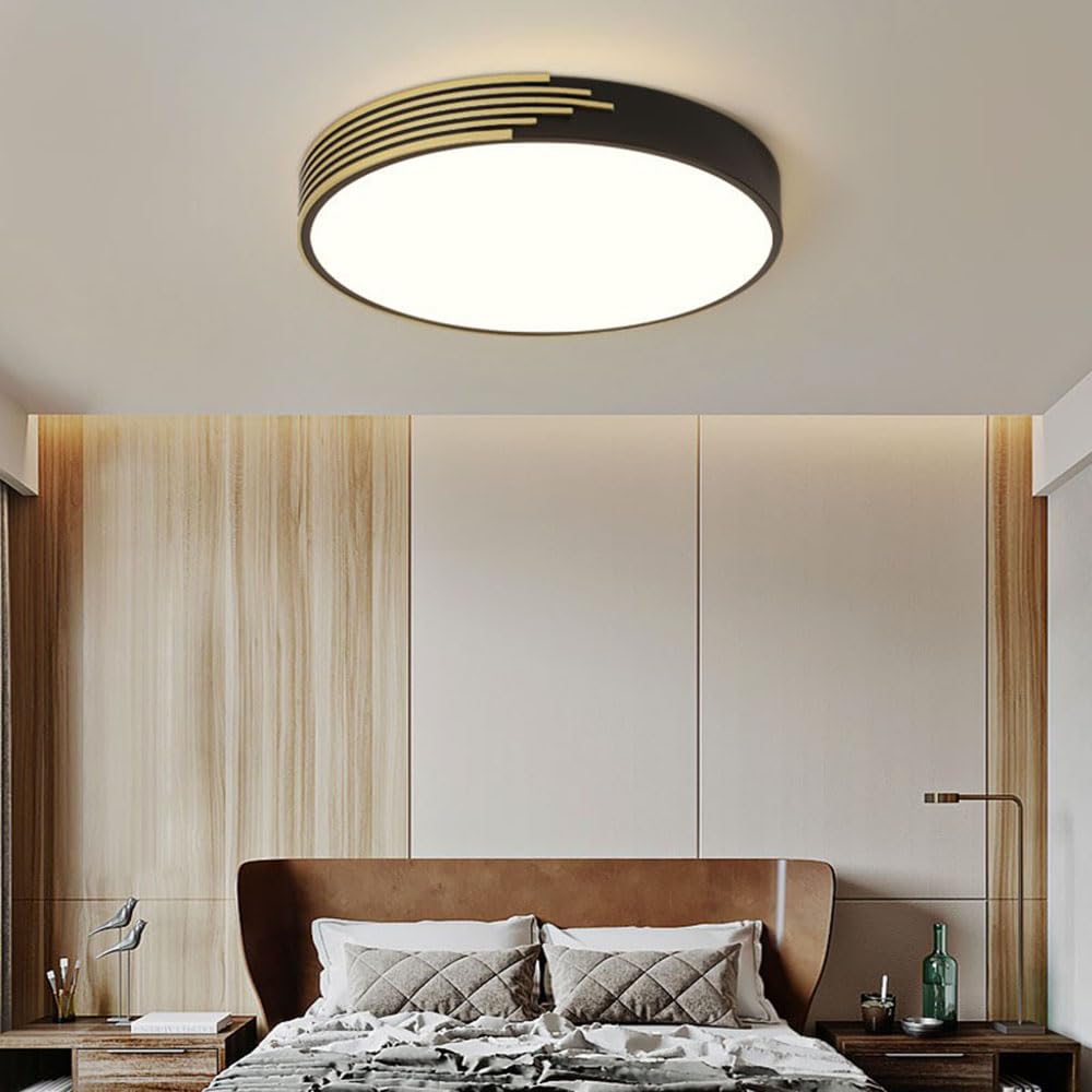 Przemysłowe Okrągłe Lampy Sufitowe LED W Stylu Chińskim Lekka Luksusowa Oprawa Oświetleniowa Akrylowy Abażur Lampa Sufitowa Z Trójkolorowym Przyciemnianiem Płaskie Światło Sypialnia Salon KNBVFHG
