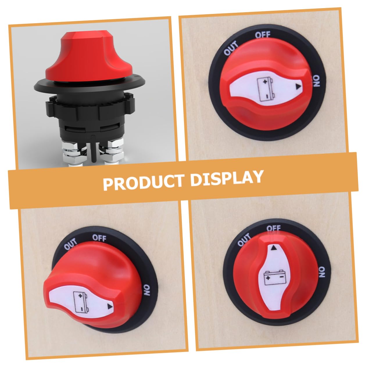 Isolateur de Batterie 32 V 150 A Coupe-Circuit Électrique Robuste Déconnexion Batterie Bateau Voiture Camping-Car Utilitaire Usage Marin Professionnel