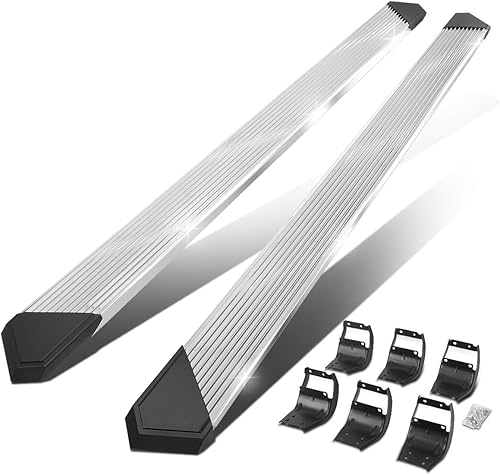 DNA MOTORING STEPB-ZTL-8060 - Estribo de barra Nerf de acero inoxidable de 6 pulgadas compatible con Ford F-250 F-350 Super Duty (SuperCrew) Crew