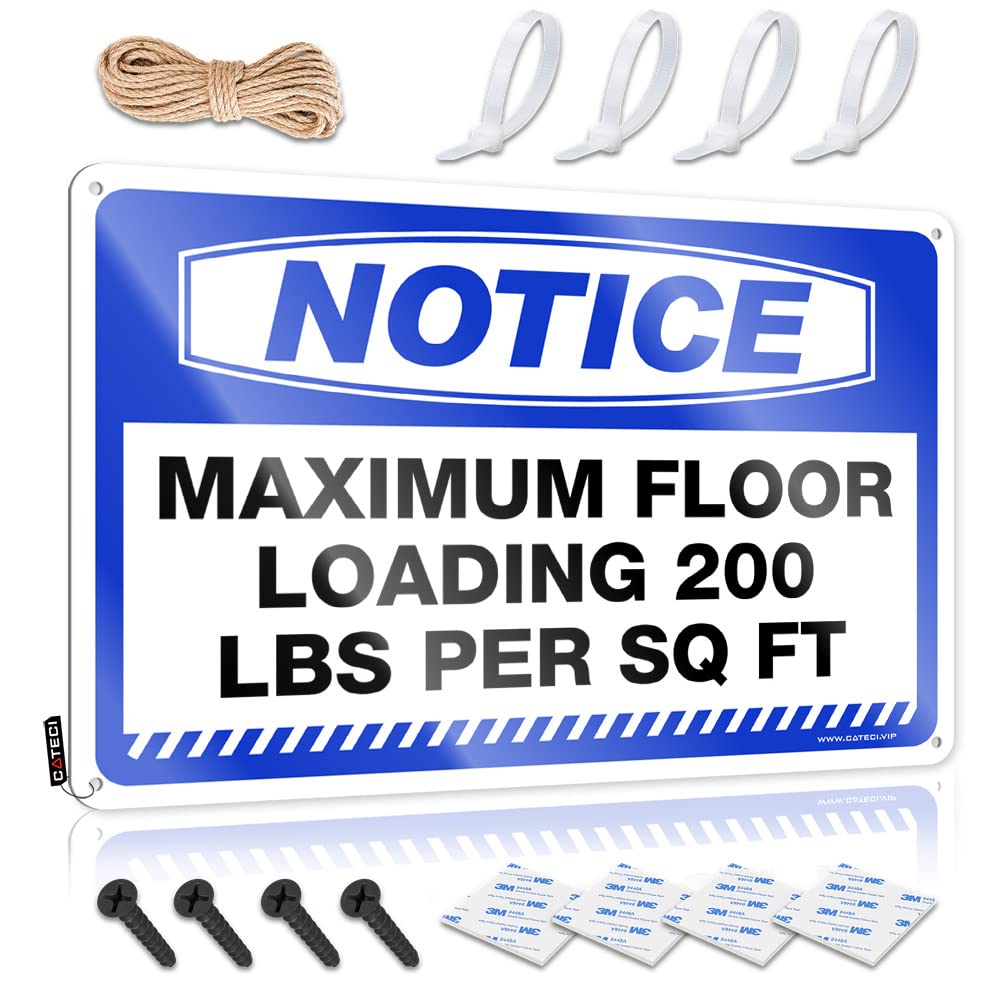 Drinking Signs Funny Notice Maximum Floor Loading 200 Lbs Per Sq Ft Tin Sign Tin Signs For Garage Metal Bar Decor(30X40CM)