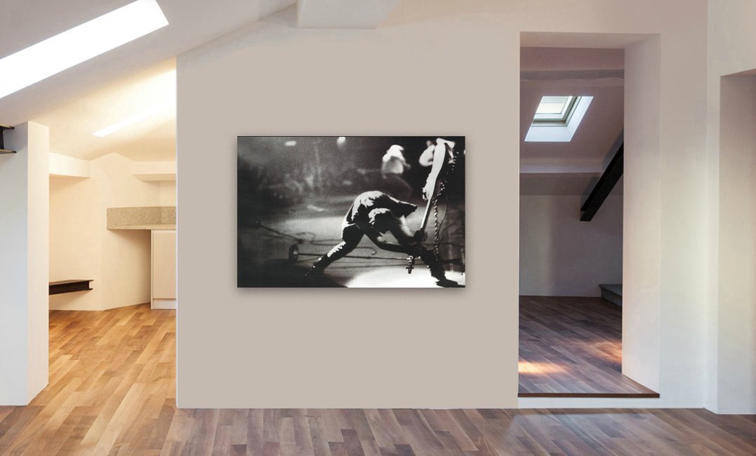 The Clash - London Calling - Stampa artistica da parete su tela, varie dimensioni (A0 120 x 83 cm)