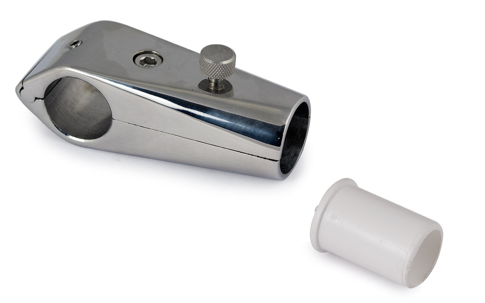 Flaggenstockhalter Relingsmontage 30 mm Edelstahl poliert