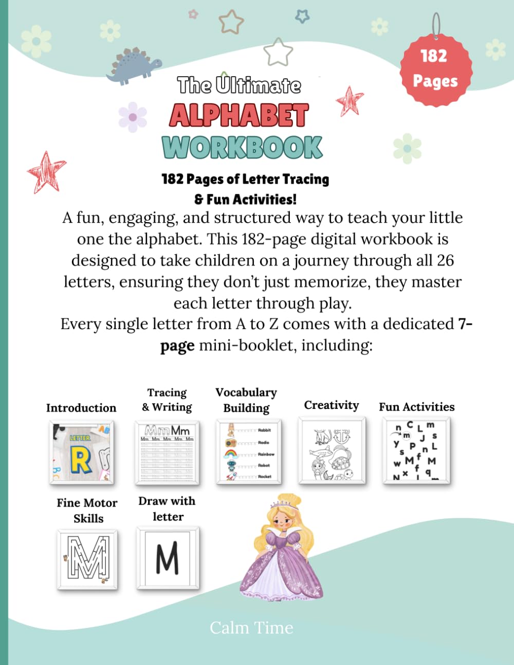 The Ultimate Alphabet Workbook: 182 Pages of Letter Tracing & Fun Activities!