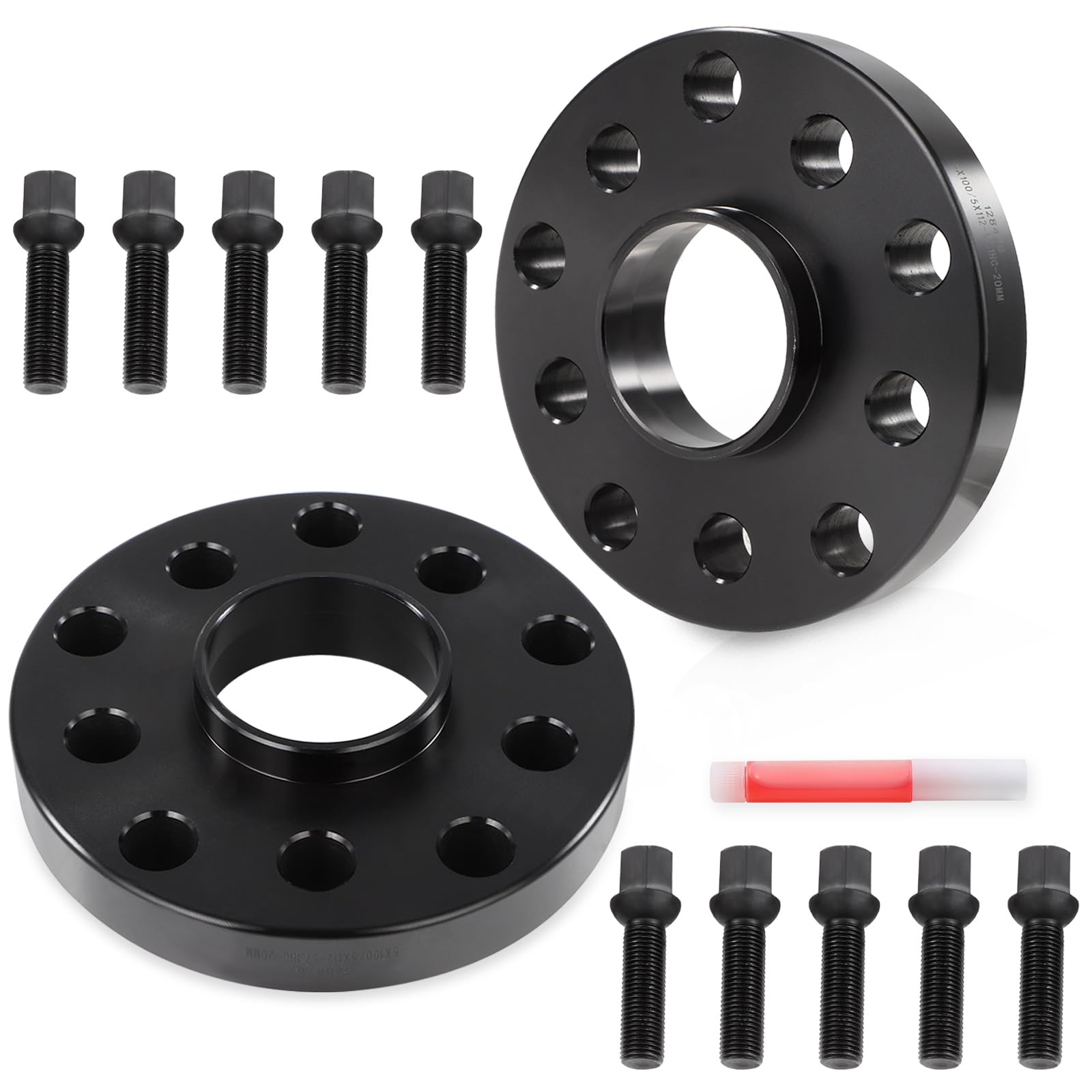 SCITOO 2pcs 5X100/5x112 Wheel Spacers 20mm 57.1mm CB 14x1.5 for Volkswagen