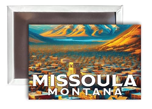 Missoula Montana Mementos Souvenir 2x3-Inch Fridge Magnet