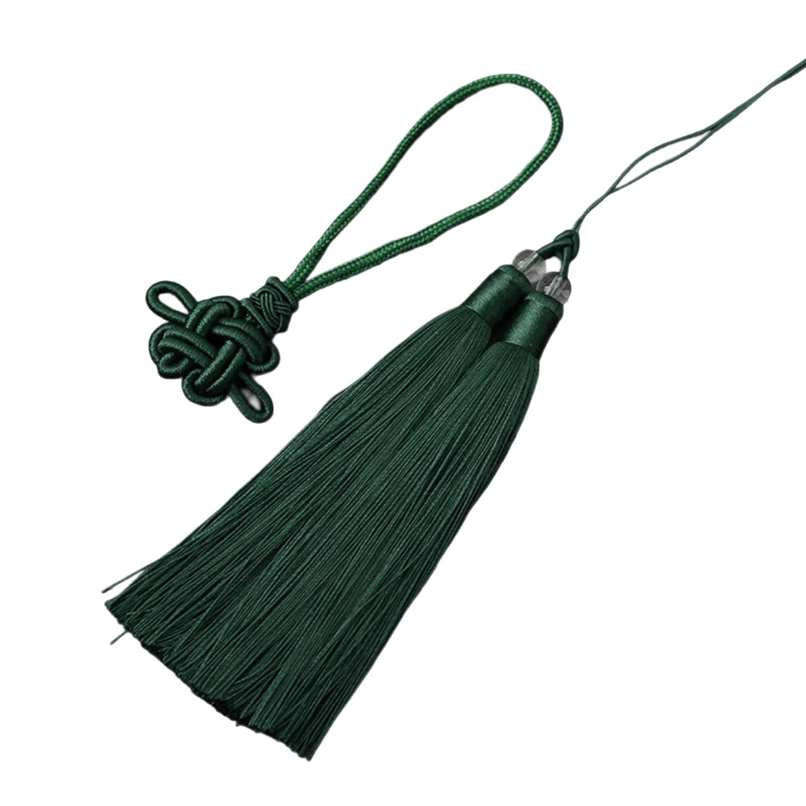 NEWFT Traditional Chinese Knot Tassels for Festive Decoration Car Interior Hangings Two Color Hanging Rope Decorative Pendant