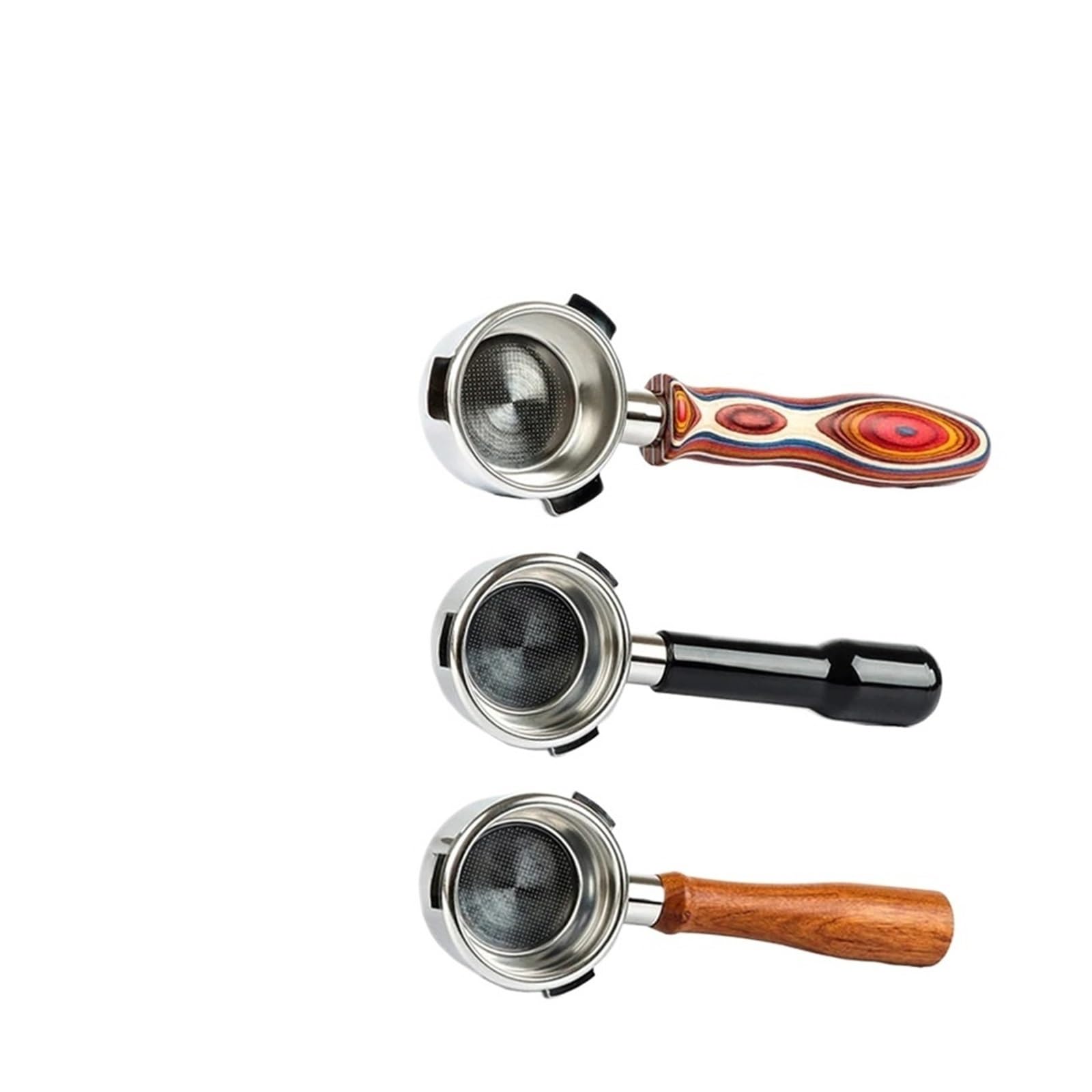 Mango For Máquina De Café, Compatible Con Hibrew, H10a H7 H7a, Portafiltro De Café Expreso Sin Fondo De 58mm(Blackwood)