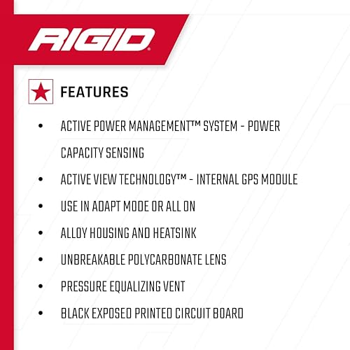 Miniatura 4 de RIGID Industrias - Adapt E-Series Led Light Bar, 20 pulgadas: Luz todoterreno para ATV y Auto (260413)