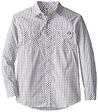 Dickies Men's Long-Sleeve Plaid Shirt with Inverted Pockets