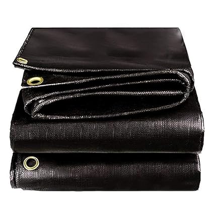 Tarpaulin (30 ft x 30 ft) 100% Virgin UV Treated 250 GSM Black Waterproof Plastic Sheet