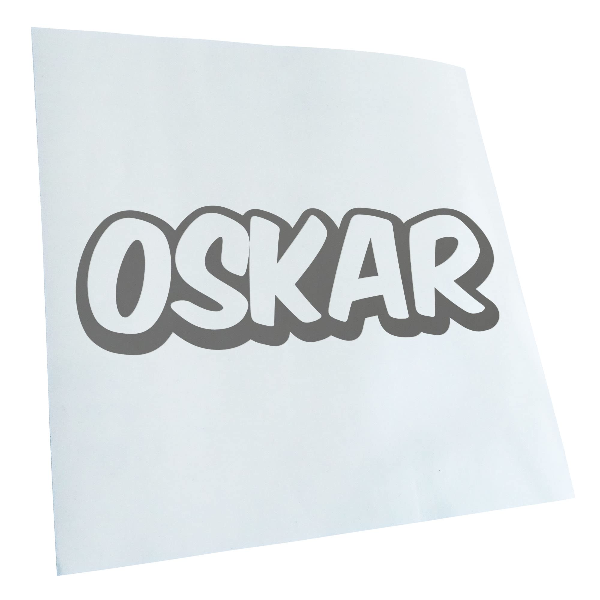 Kiwistar Oskar First Name Boys Sticker 25 Colours Neon Matt