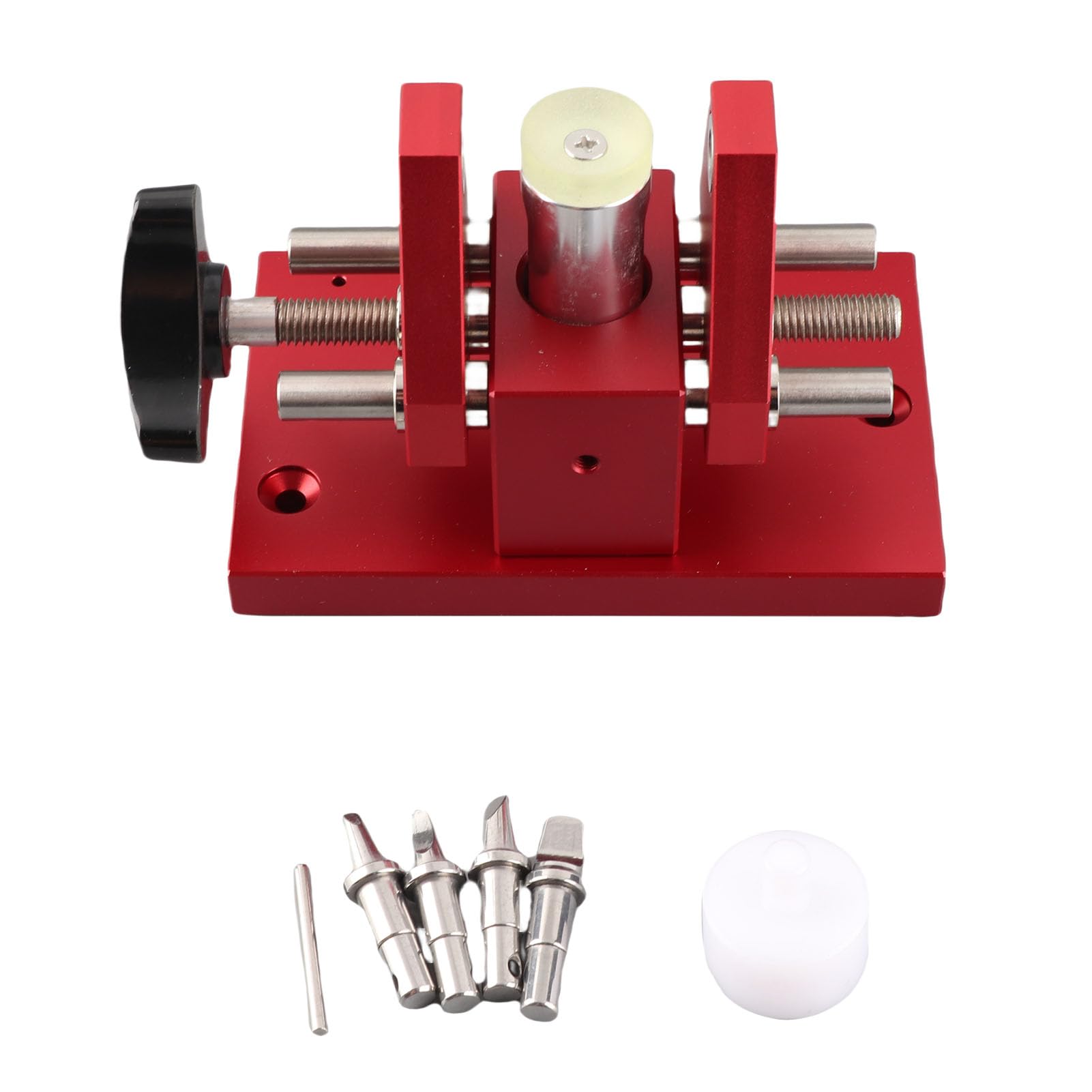 Apriscatole per rimozione fondello orologio Chiudiporta Kit di strumenti professionali per riparazione orologiaio in acciaio con basi in gomma per riparazione e