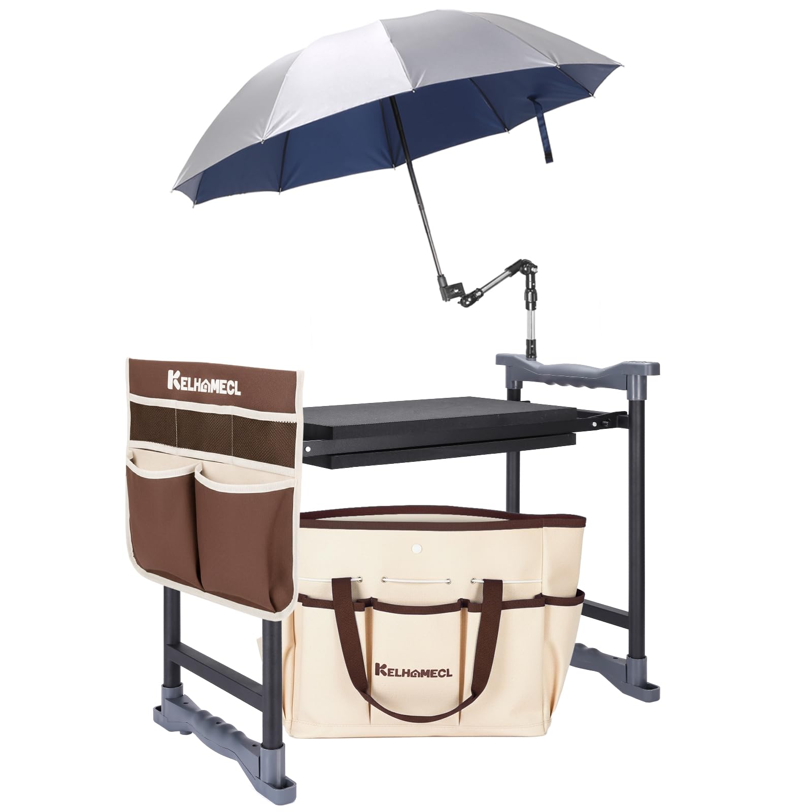 KELHOMECL Garden Kneeler and Seat with Umbrella