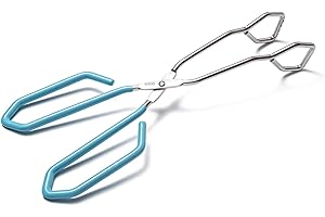 Hiash Blue Stainless Steel Scissor Tongs: Your Culinary Masterpiece in the Kitchen