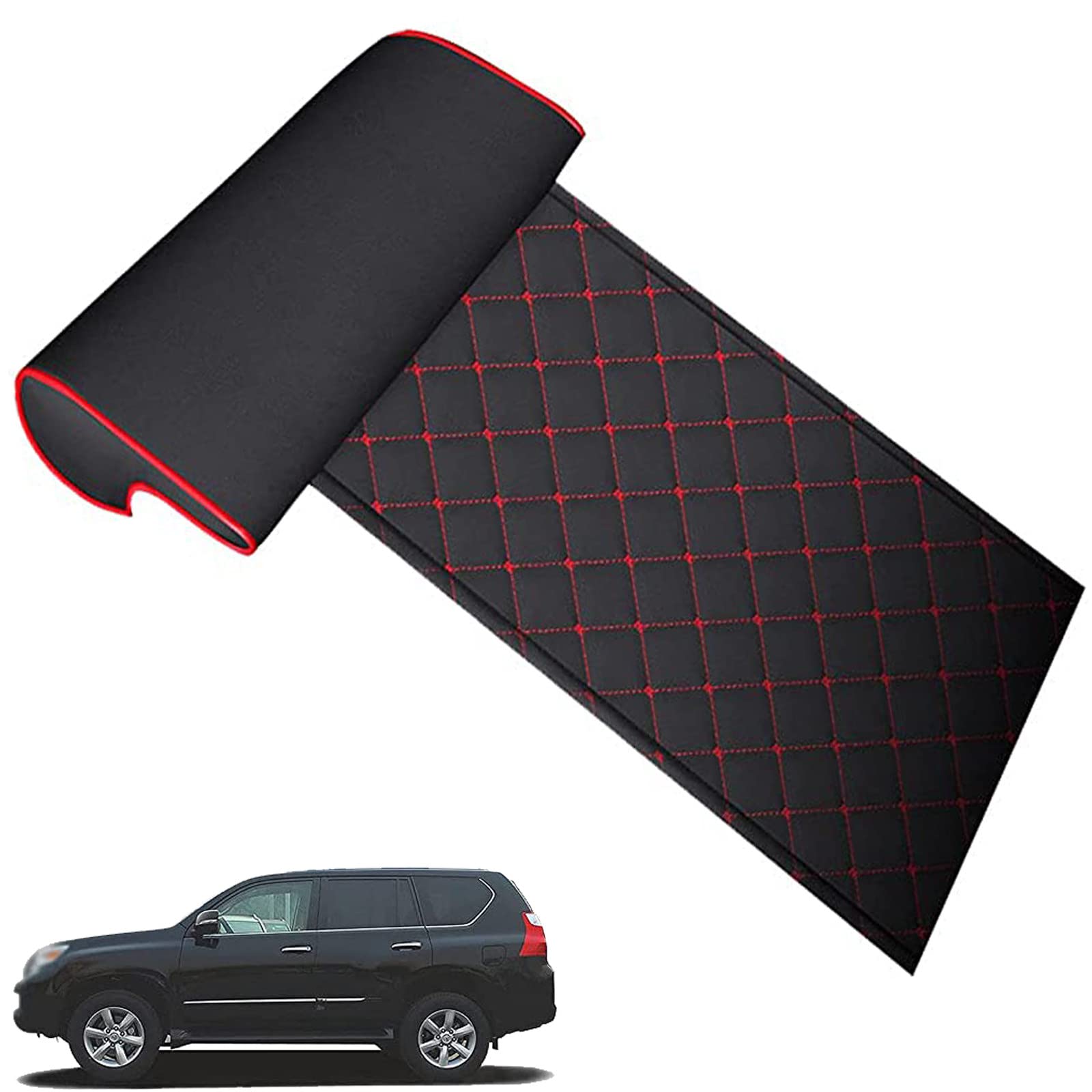 Cojín Extensor Para Asiento De Coche - Soporte Para Piernas, Ajustable, Color Negro, Piel Sintética